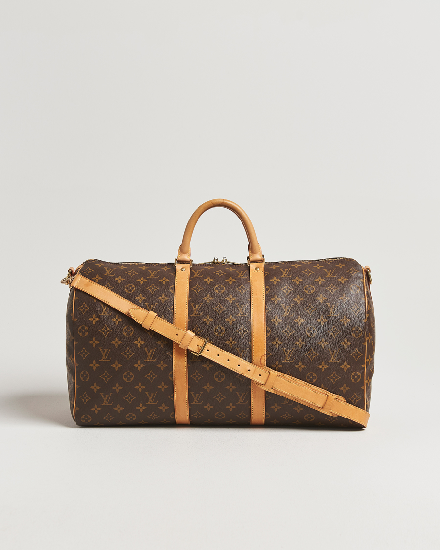 Homme | Louis Vuitton Pre-Owned Keepall Bandoulière 50 Monogram | Louis Vuitton Pre-Owned | Keepall Bandoulière 50 Monogram