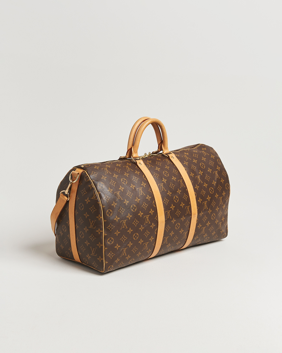 Homme | Louis Vuitton Pre-Owned Keepall Bandoulière 50 Monogram | Louis Vuitton Pre-Owned | Keepall Bandoulière 50 Monogram