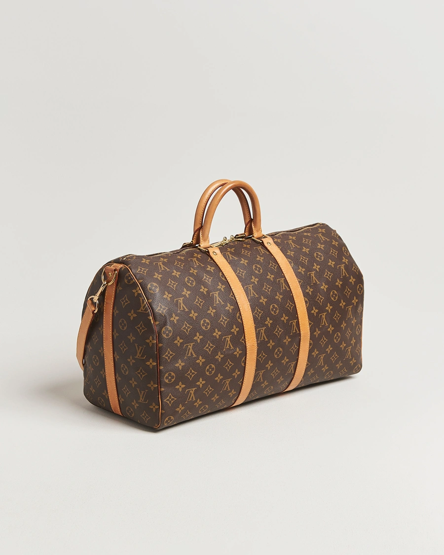 Homme | Louis Vuitton Pre-Owned Keepall Bandoulière 50 Monogram | Louis Vuitton Pre-Owned | Keepall Bandoulière 50 Monogram
