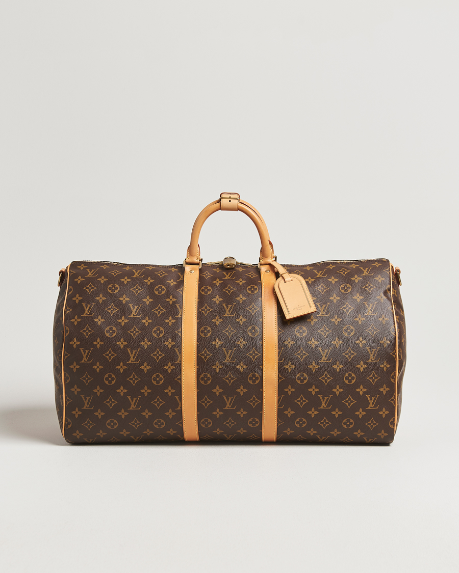Homme | Louis Vuitton Pre-Owned Keepall Bandoulière 55 Monogram | Louis Vuitton Pre-Owned | Keepall Bandoulière 55 Monogram