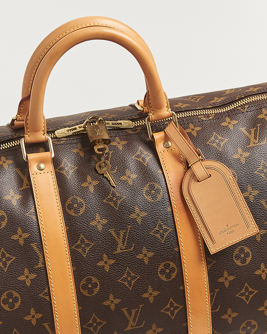 Homme | Louis Vuitton Pre-Owned Keepall Bandoulière 55 Monogram | Louis Vuitton Pre-Owned | Keepall Bandoulière 55 Monogram