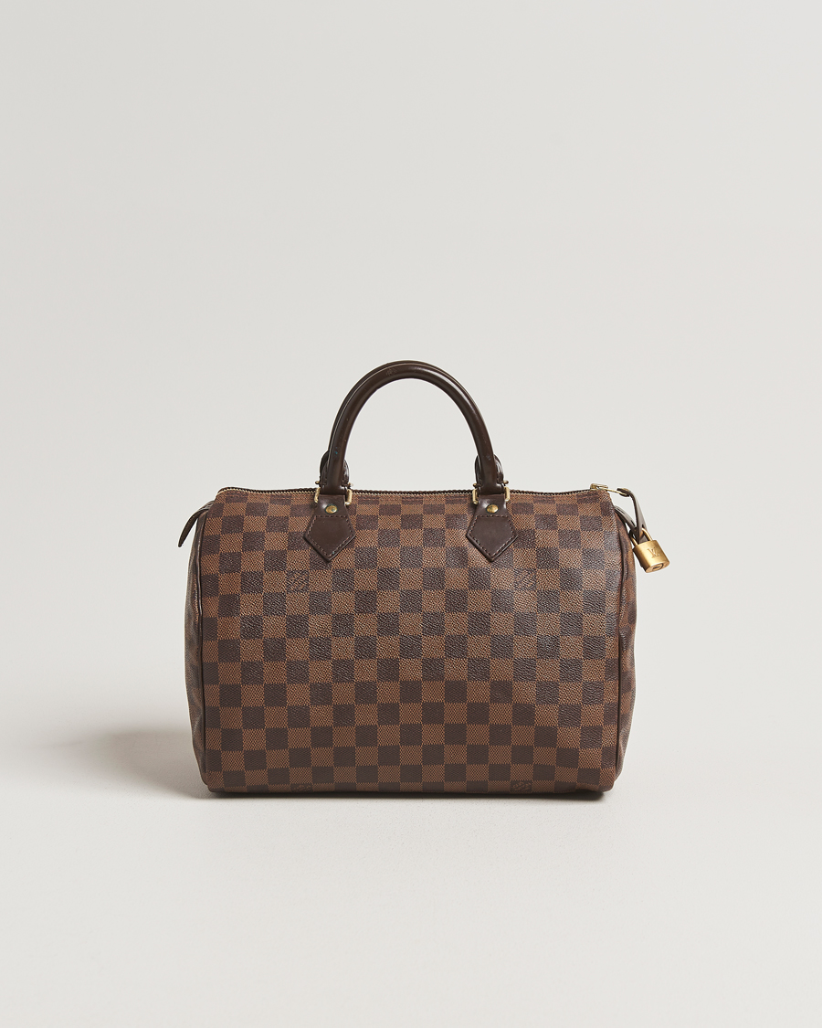 Homme | Louis Vuitton Pre-Owned Speedy 30 Damier Ebene | Louis Vuitton Pre-Owned | Speedy 30 Damier Ebene