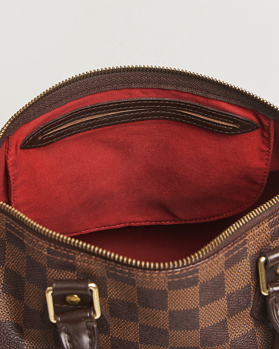 Homme | Louis Vuitton Pre-Owned Speedy 30 Damier Ebene | Louis Vuitton Pre-Owned | Speedy 30 Damier Ebene