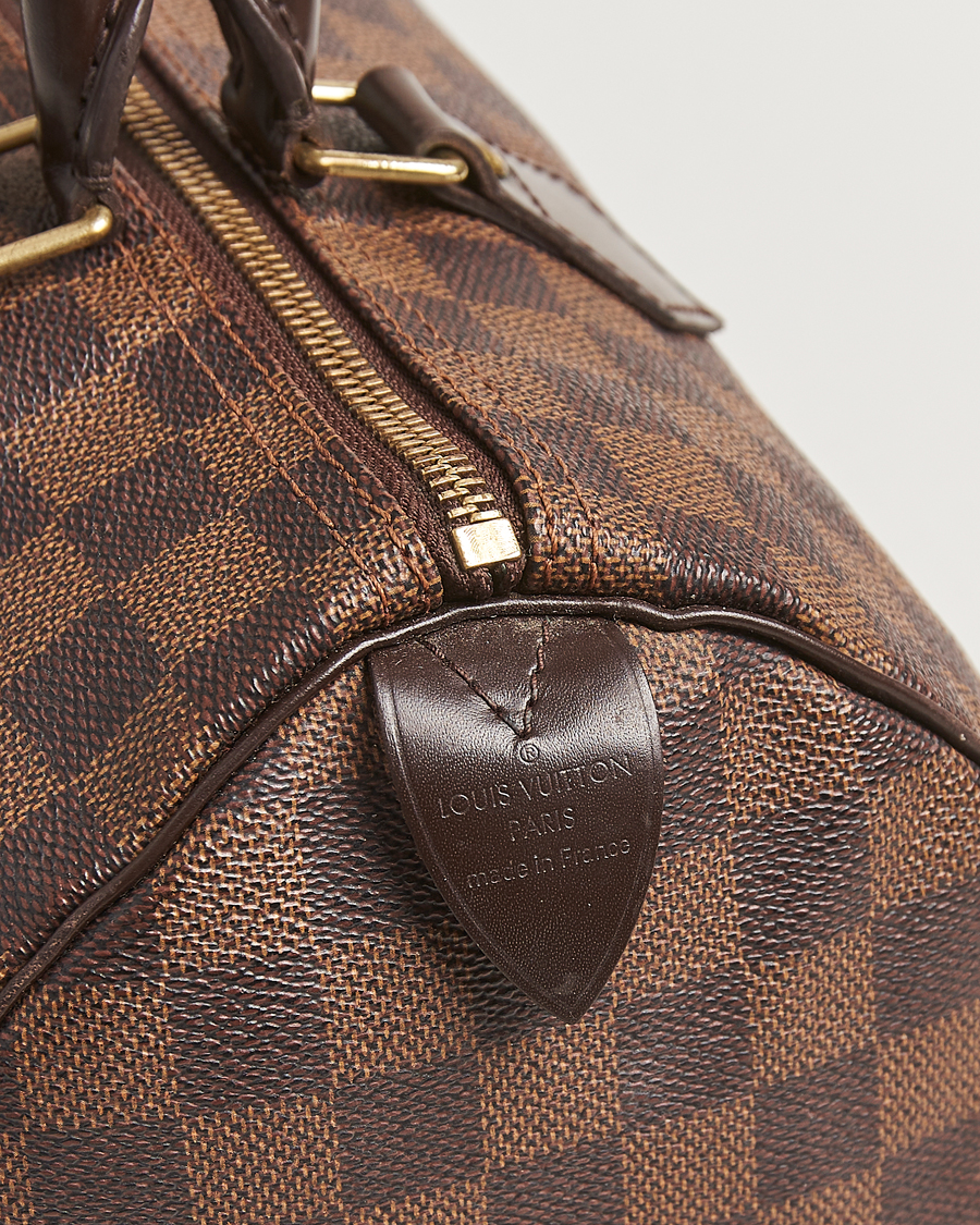 Homme | Louis Vuitton Pre-Owned Speedy 30 Damier Ebene | Louis Vuitton Pre-Owned | Speedy 30 Damier Ebene