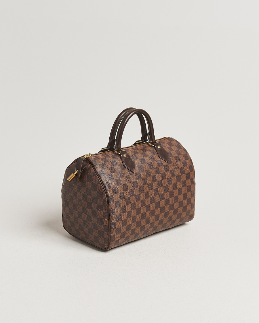 Homme | Louis Vuitton Pre-Owned Speedy 30 Damier Ebene | Louis Vuitton Pre-Owned | Speedy 30 Damier Ebene