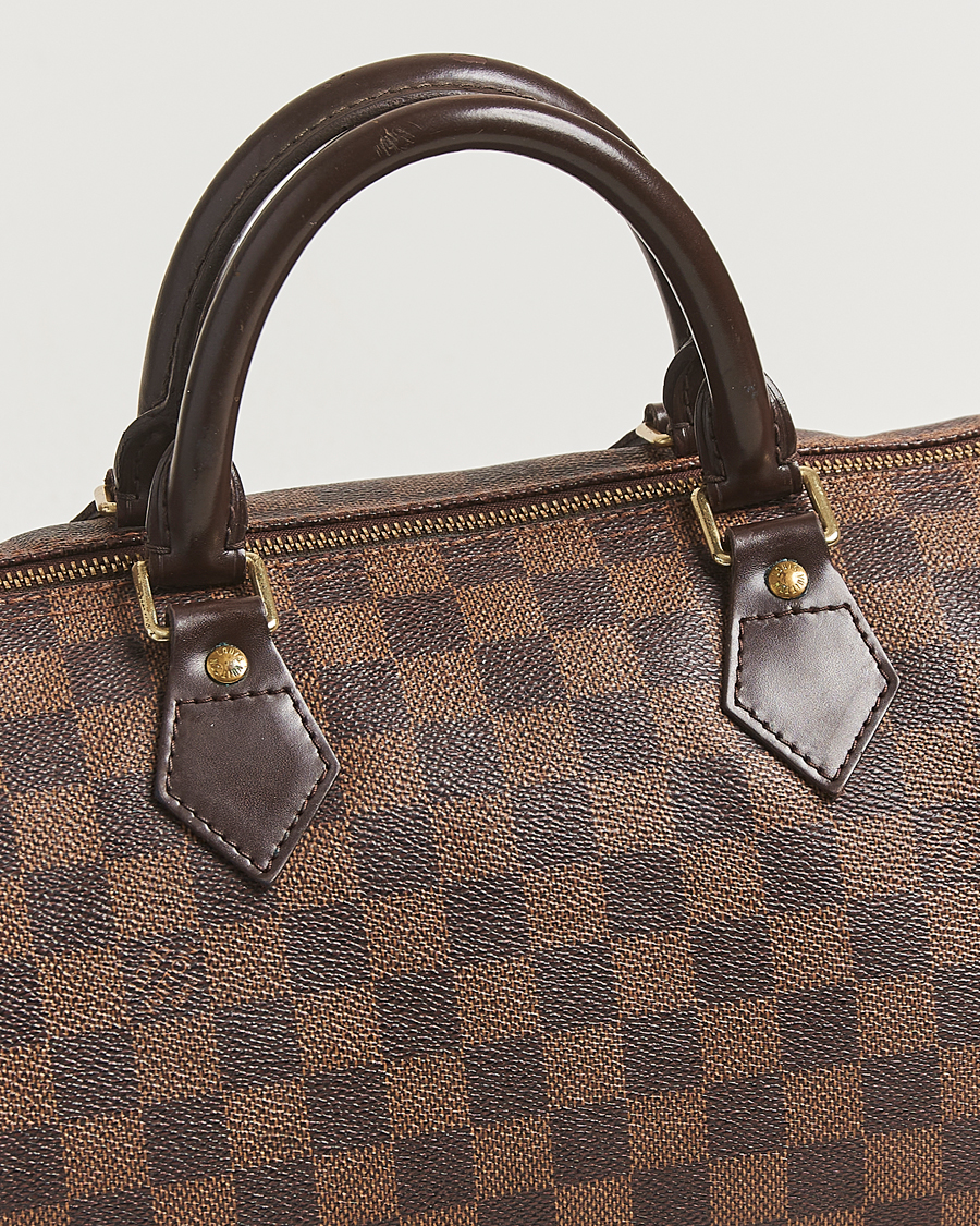 Homme | Louis Vuitton Pre-Owned Speedy 30 Damier Ebene | Louis Vuitton Pre-Owned | Speedy 30 Damier Ebene