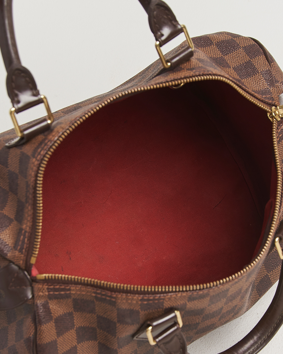 Homme | Louis Vuitton Pre-Owned Speedy 30 Damier Ebene | Louis Vuitton Pre-Owned | Speedy 30 Damier Ebene