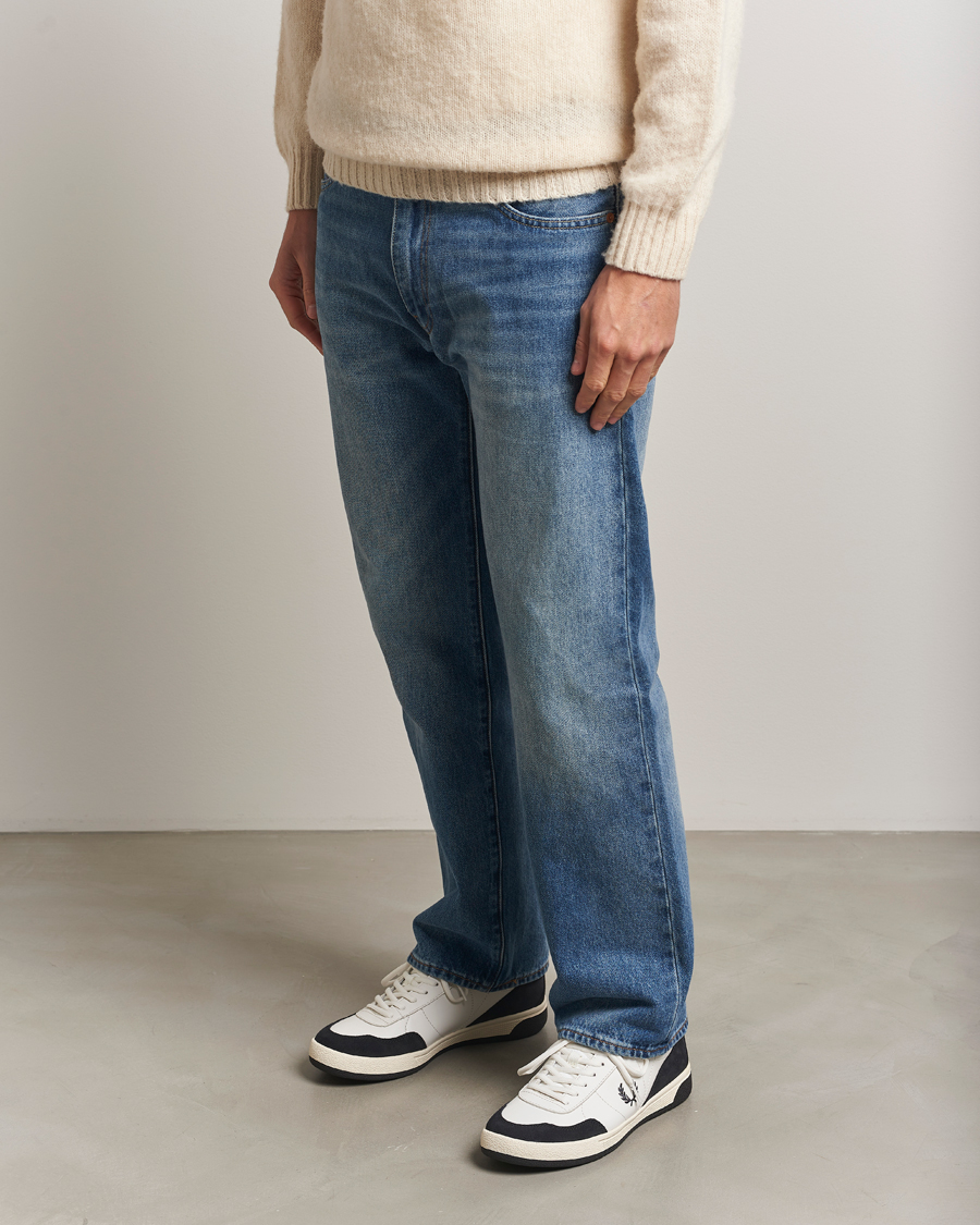 Homme | Baskets | Fred Perry | B11 Leather/Suede Sneaker Snow White/Navy