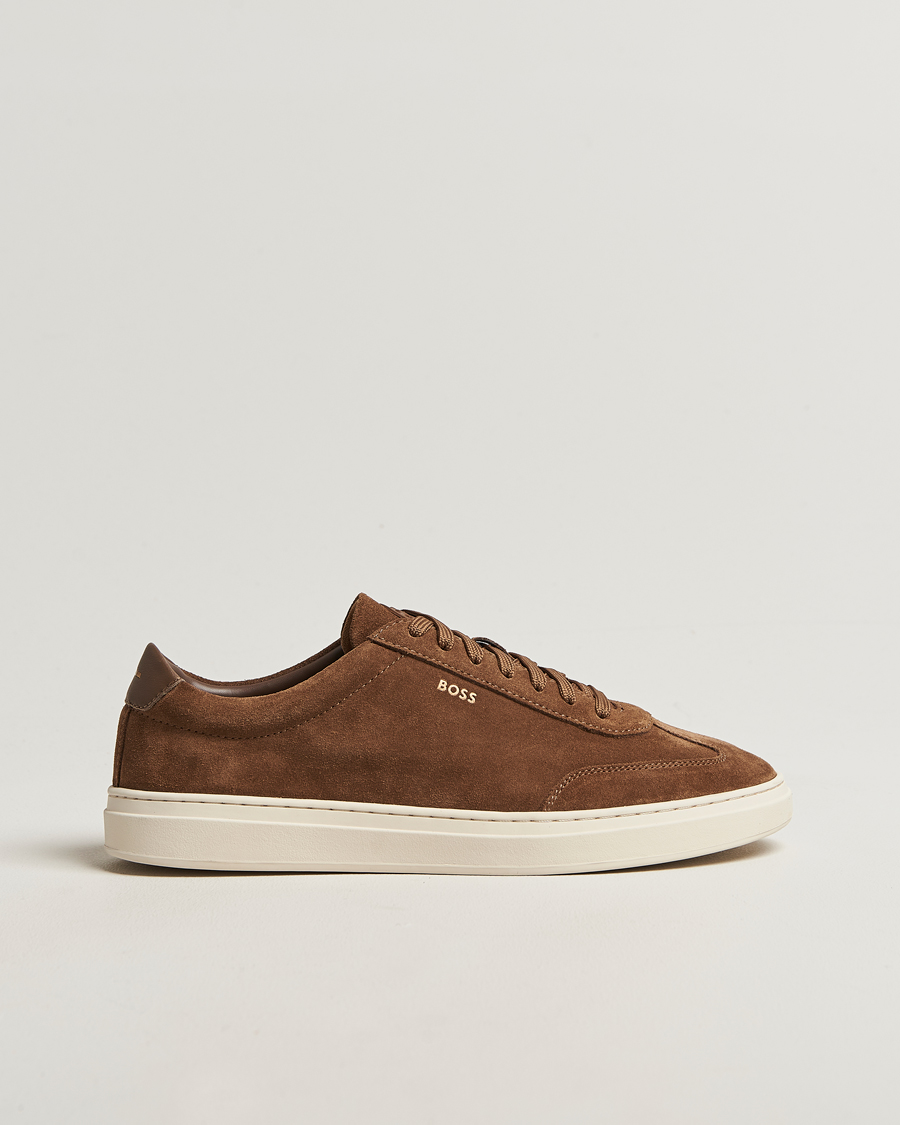 Homme | Baskets | BOSS BLACK | Kieran Suede Sneaker Medium Beige