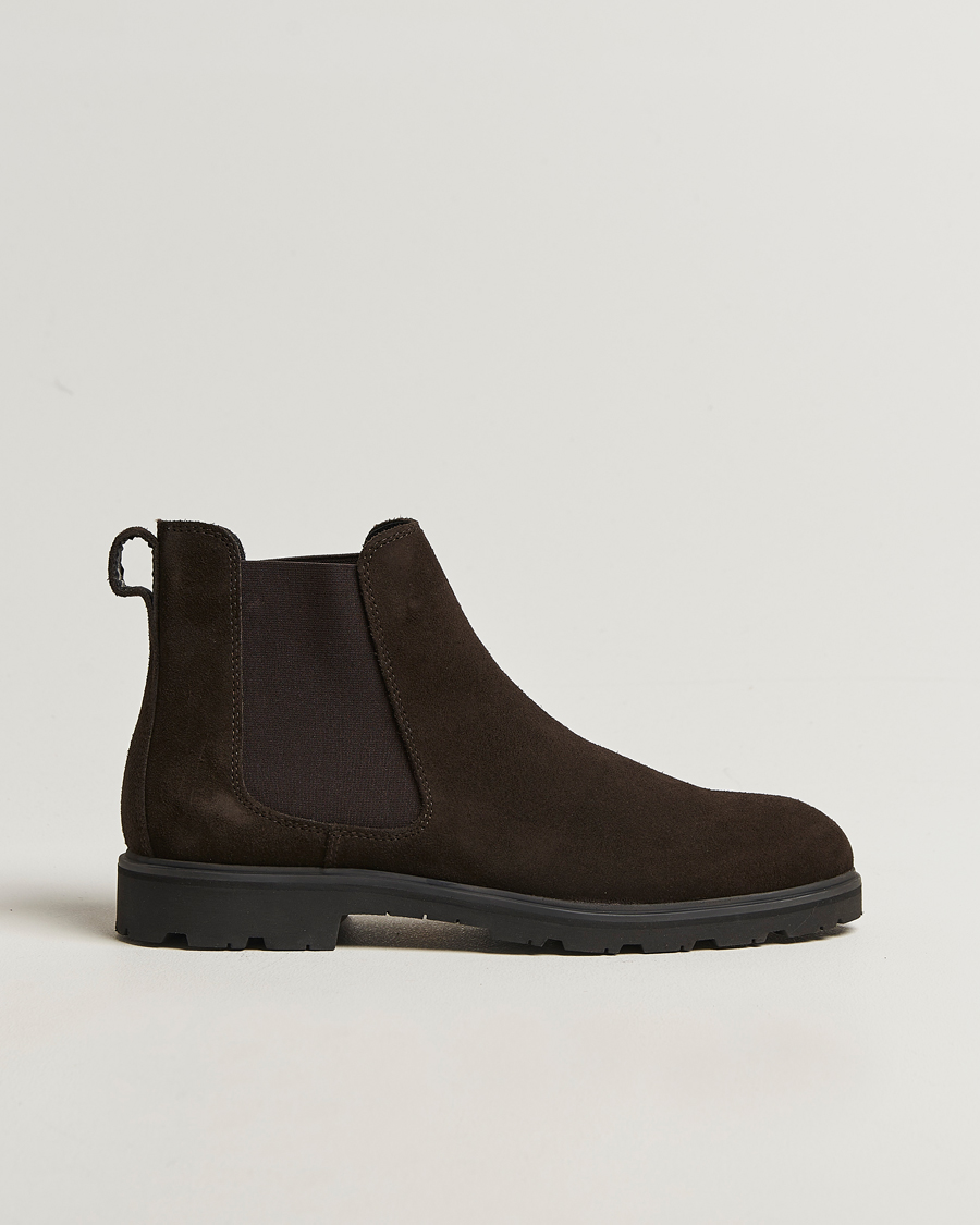 Homme | Bottes | UBR | Thunder Chelsea Suede Boot Dark Brown