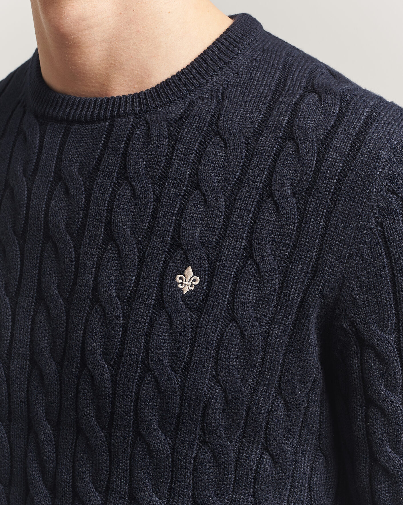 Homme | Pulls Et Tricots | Morris | Ethan Cable Oneck Navy
