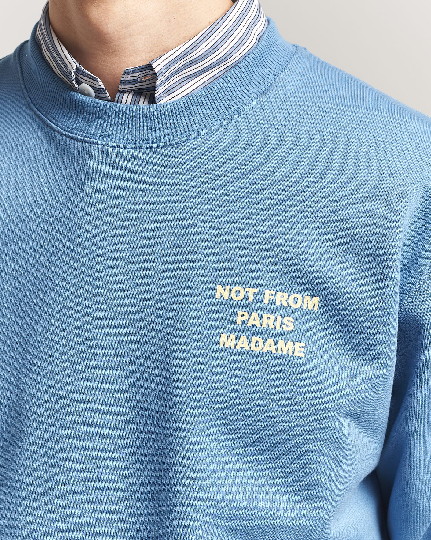 Homme | Pulls Et Tricots | Drôle de Monsieur | Slogan Sweatshirt Atlantic Blue