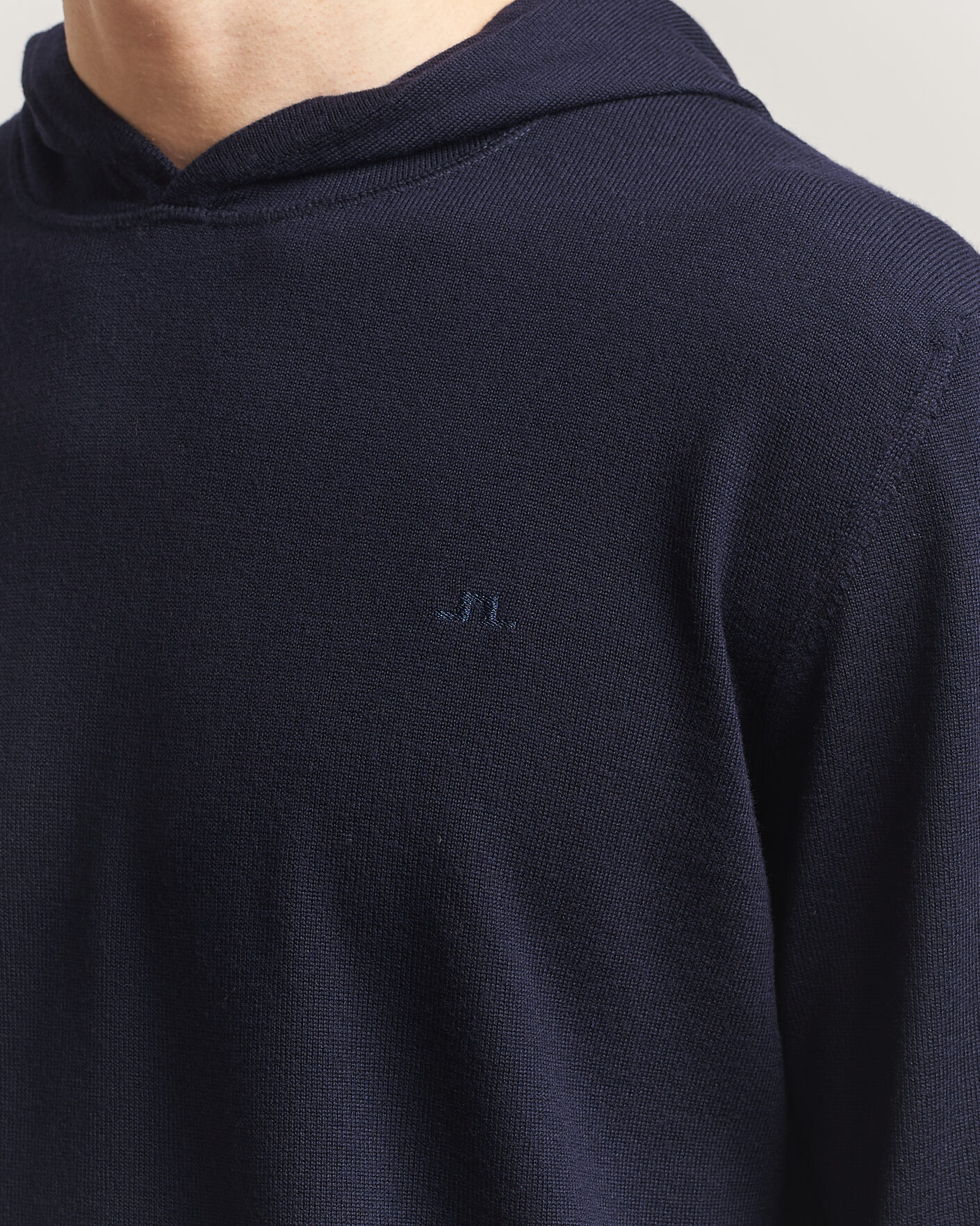 Homme | Pulls Et Tricots | J.Lindeberg | Karl Merino Hoodie JL Navy