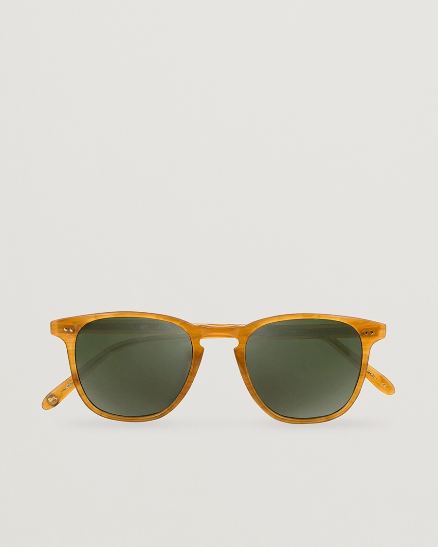 Garrett Leight Brooks 47 Sunglasses Butterscotch/Green Polarized – Jaune