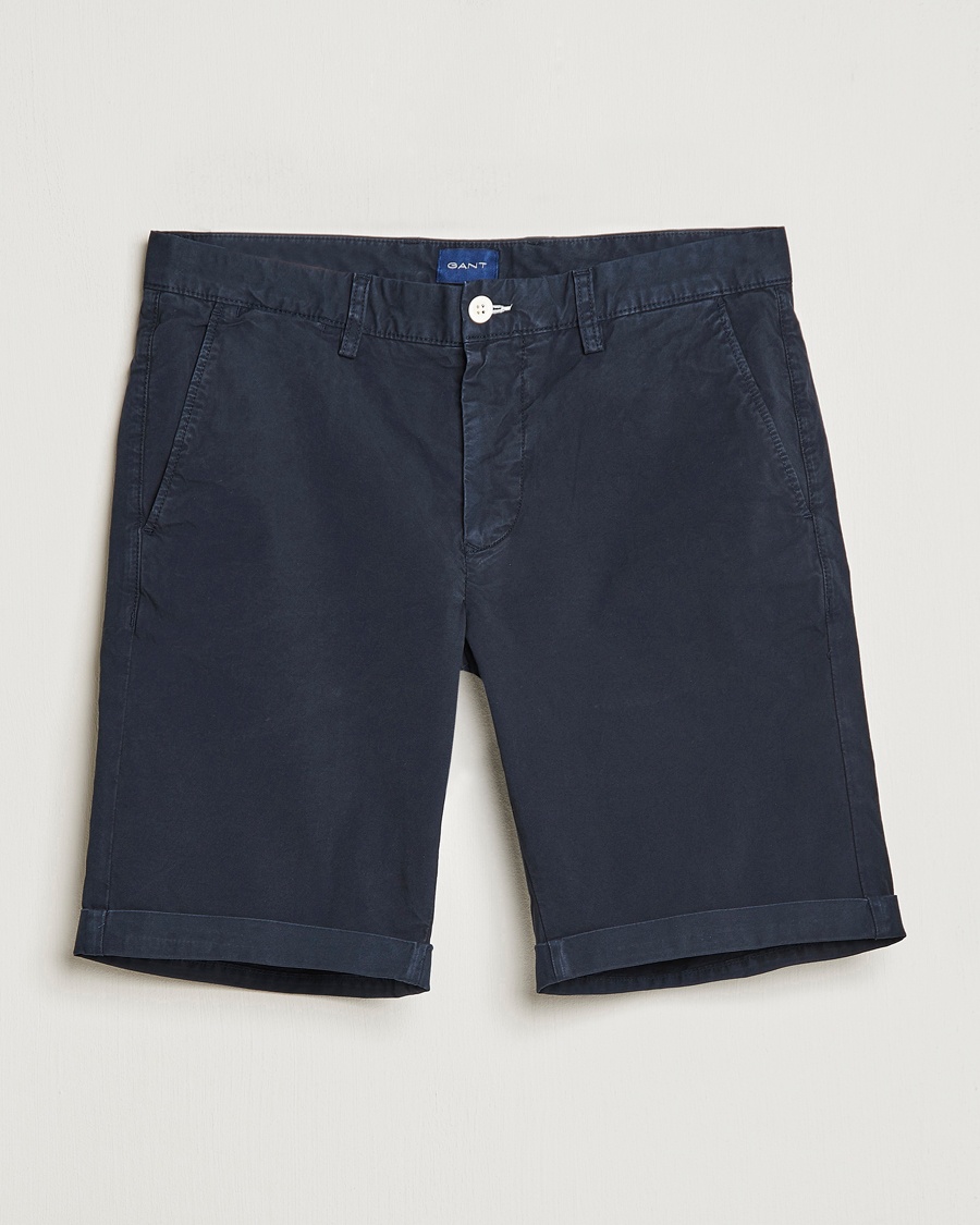 GANT Regular Sunbleached Shorts Marine – Bleu