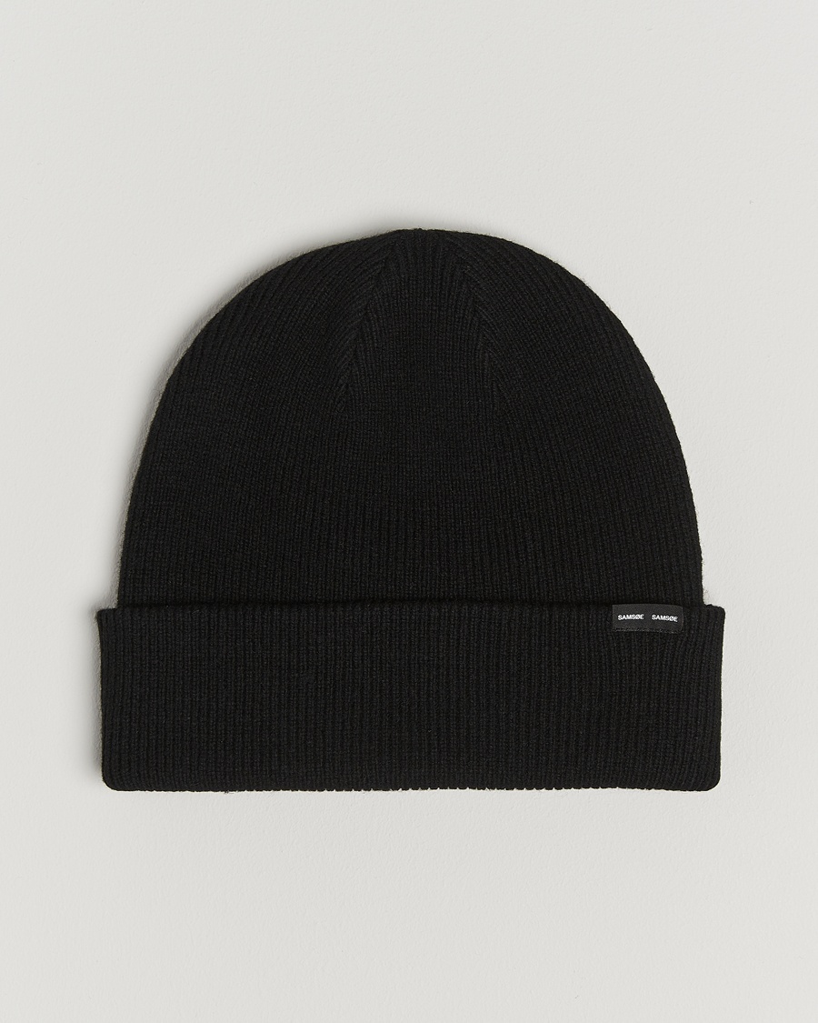 Samsøe Samsøe The Wool Beanie Black – Noir