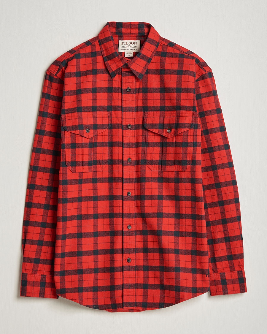 Filson Alaskan Guide Shirt Red Black Plaid – Rouge