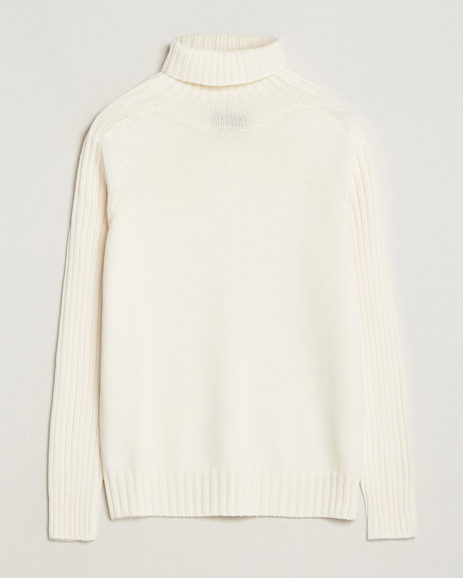 Gran Sasso Rainwool Rollneck White – Blanc