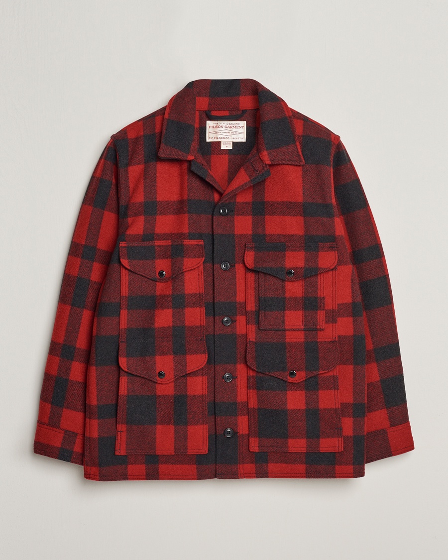 Filson Mackinaw Wool Cruiser Brick Red – Noir