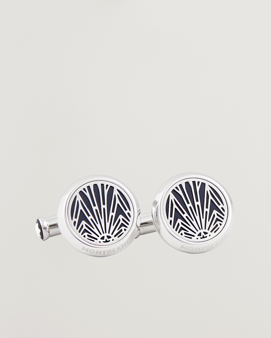 Montblanc Cufflinks Meisterstück The Origin Collection Blue – Bleu