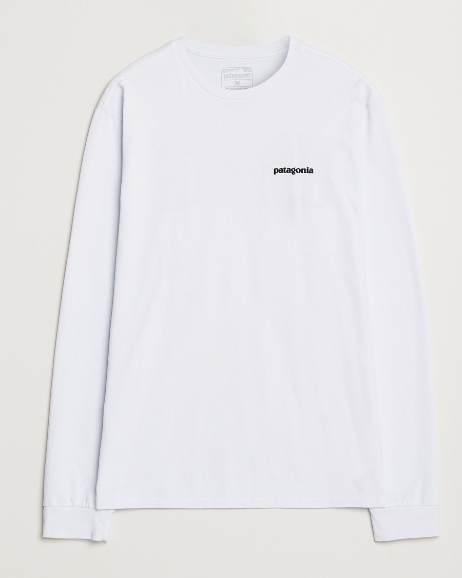 Patagonia P-6 Logo Responsibili LS T-Shirt White – Blanc