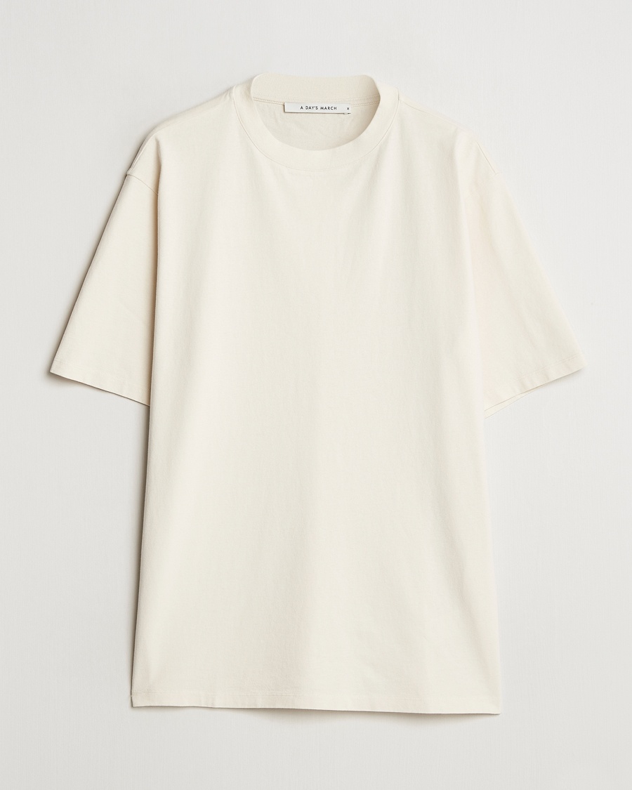 A Day's March Tron Casual Heavy T-Shirt Off White – Blanc
