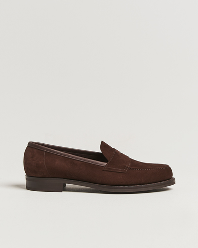 Edward Green Pimlico Suede Loafers Mink – Marron