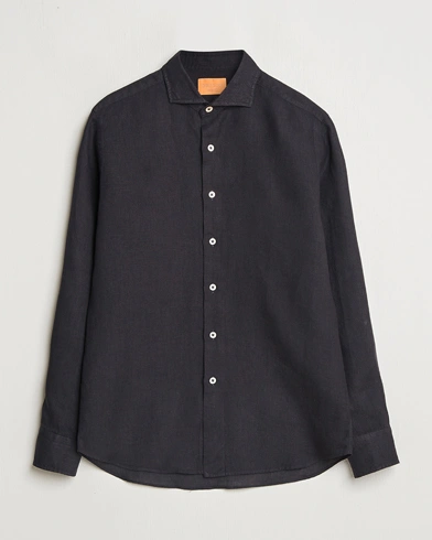  Linen Casual Shirt Black