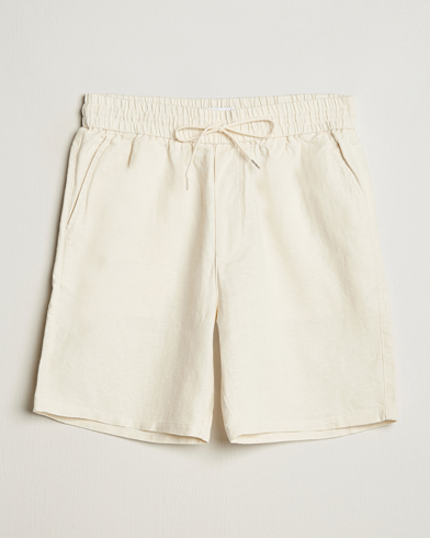 LES DEUX Otto Linen Shorts Ivory – Blanc