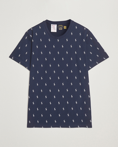 Polo Ralph Lauren All over Player Sleeping Tee Cruise Navy – Bleu
