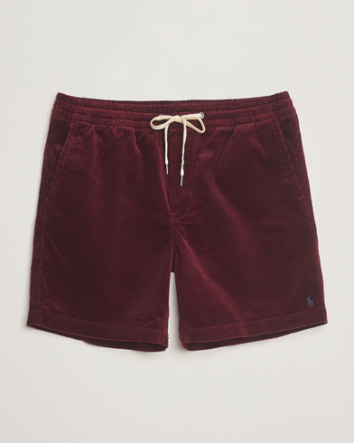 Polo Ralph Lauren Prepster Corduroy Drawstring Shorts Ruby Red – Rouge