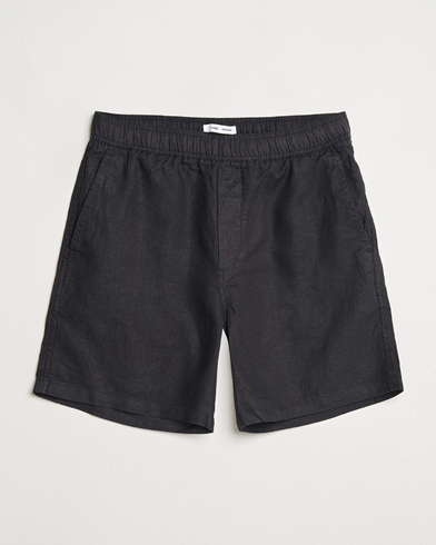 Samsøe Samsøe Jabari Linen Drawstring Shorts Black – Noir