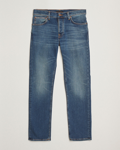 Nudie Jeans Grim Tim Jeans Faded Memory – Bleu