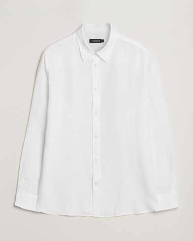 J.Lindeberg Linen Melange Shirt White – Blanc