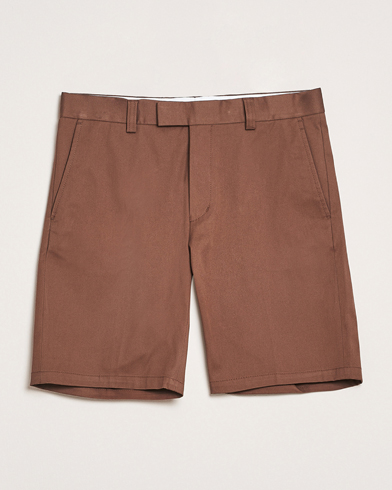 Tiger of Sweden Tenut Cotton Shorts Warm Brown – Marron