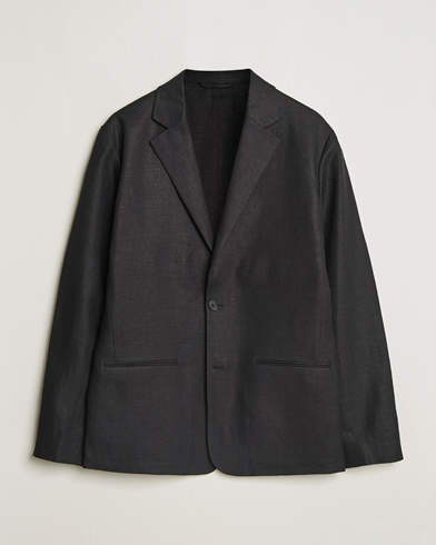 NN07 Timo Linen Blazer Black – Noir