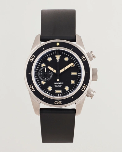 UNIMATIC U3 Heritage Chronograph Diver Black – Noir
