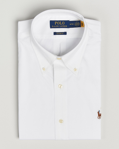 Polo Ralph Lauren Custom Fit Oxford Dress Shirt White – Blanc