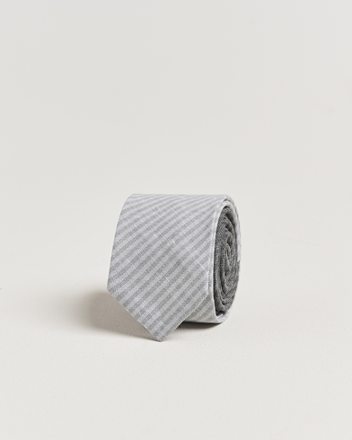 Thom Browne Uni Stripe Tie Light Grey – Gris