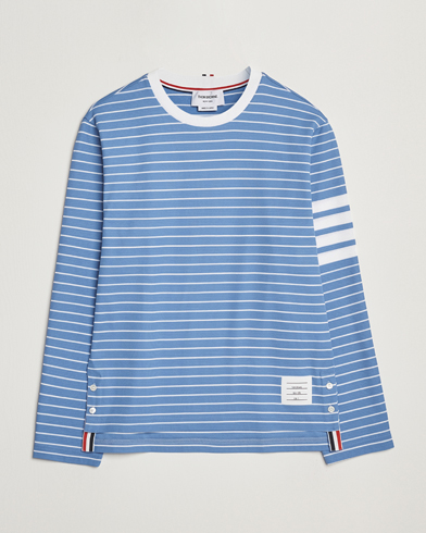 Thom Browne Long Sleeve T-Shirt Blue/White – Bleu