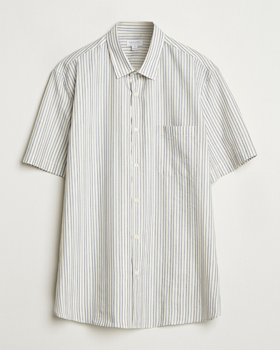 Sunspel Vintage Stripe Shirt Ecru/Denim – Multicolore