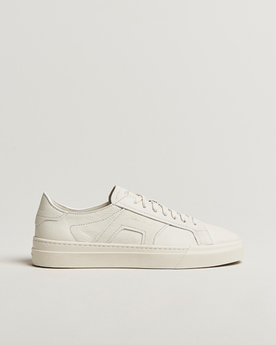 Santoni Double Buckle Sneakers White Grain – Blanc
