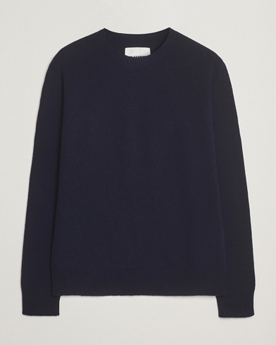 Jil Sander Wool/Cashmere Round Neck Sweater Navy – Bleu