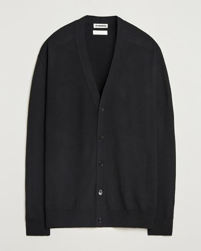 Jil Sander Superfine Merino Cardigan Black – Noir