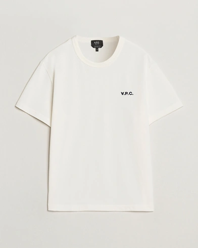 A.P.C. Boxy Fit Petit VPC T-Shirt White/Dark Navy – Blanc