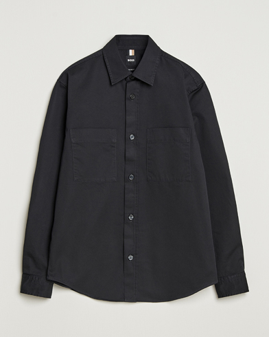 BOSS BLACK Owen Overshirt Black – Noir