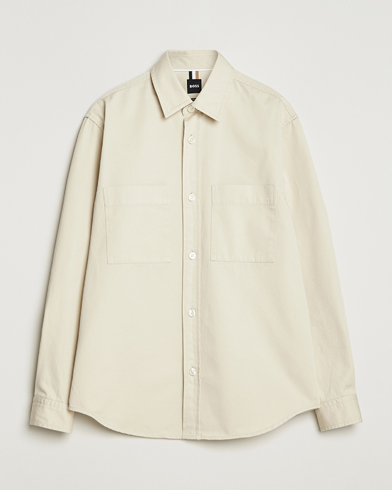 BOSS BLACK Owen Overshirt Open White – Blanc