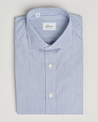 Brioni Classic Dress Shirt Blue Stripe – Bleu