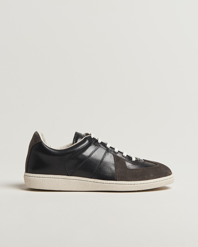 Sweyd Nappa/Suede Army Trainer Faded Black – Noir