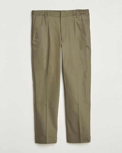 NN07 Baker Cotton Drawstring Trousers Capers Green – Vert